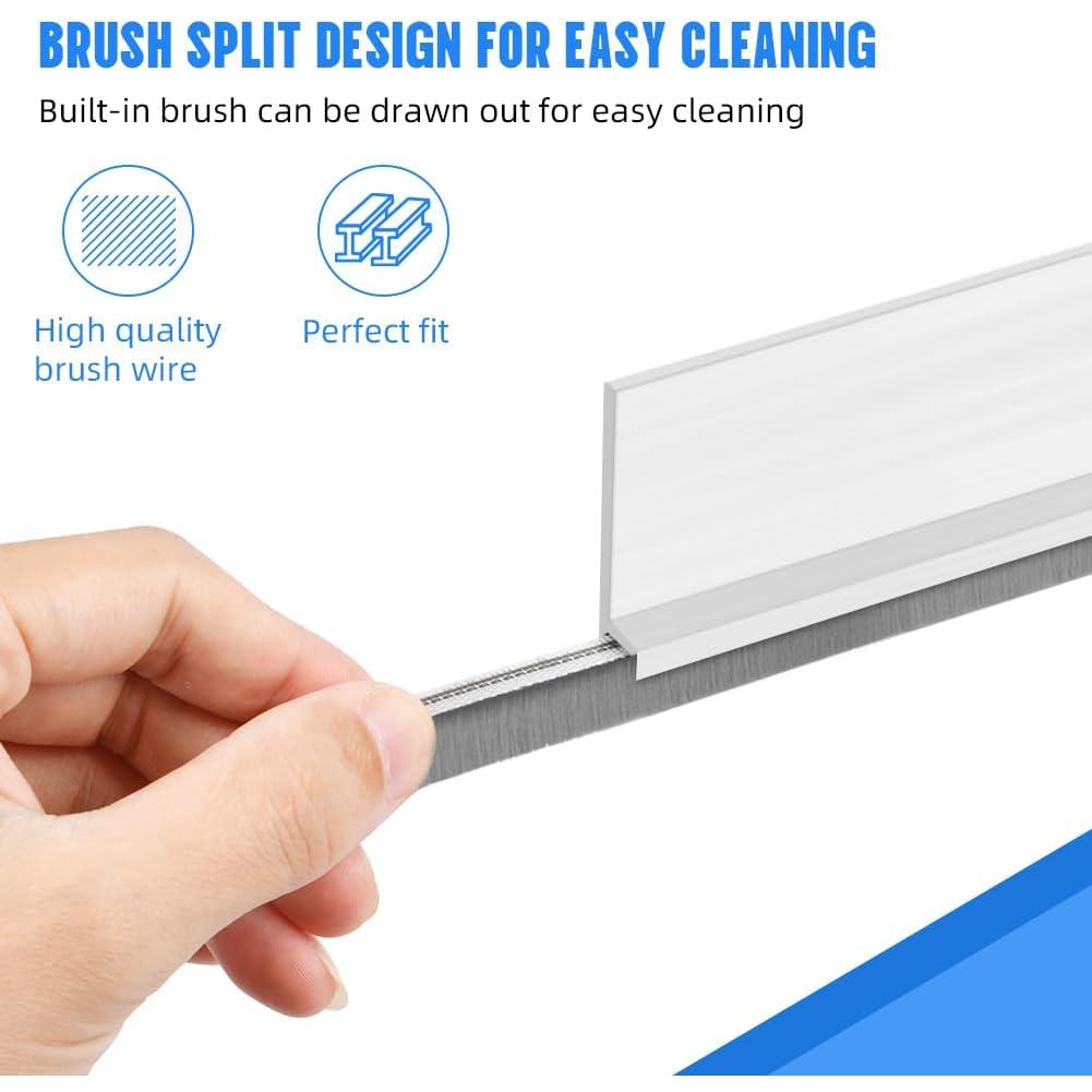 2 Tapas para Puertas con Cepillo HUAYOTO 5x100 cm Aislante