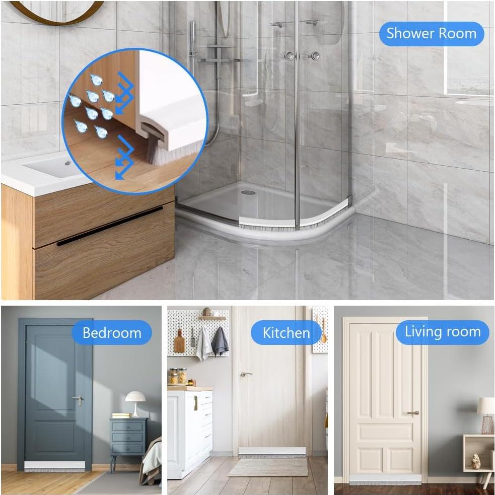 2 Tapas para Puertas con Cepillo HUAYOTO 5x100 cm Aislante