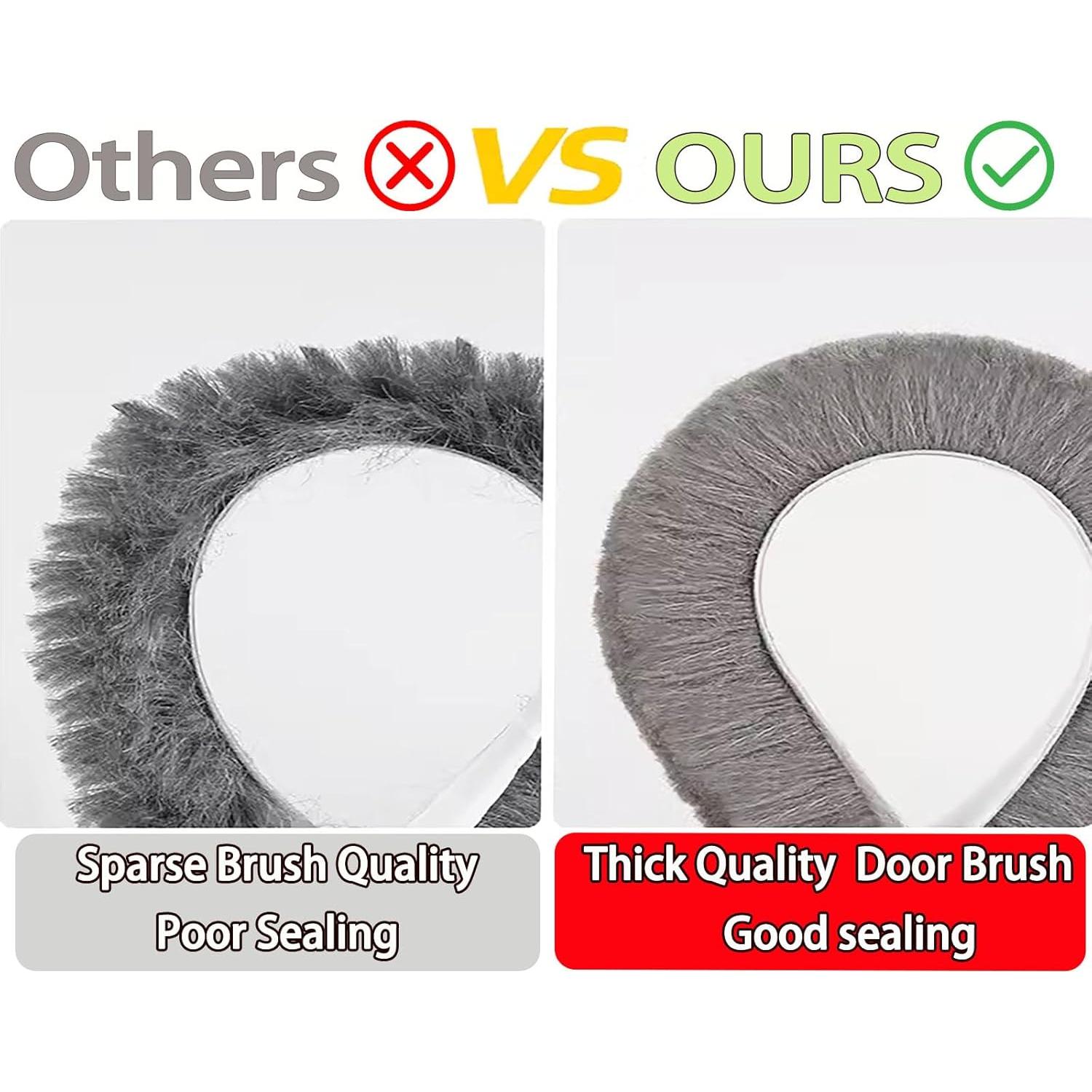 Sello de Puerta con Cepillo ZOMPAGO 10m Aislamiento Eficaz