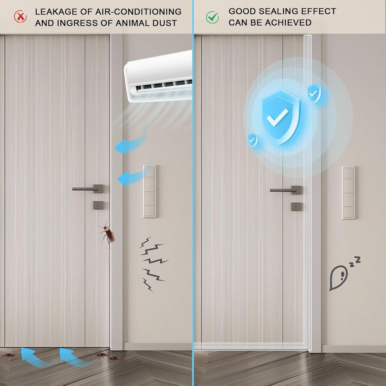 Tira de Sello de Silicona Storystore 6,10m x 5cm para Puertas