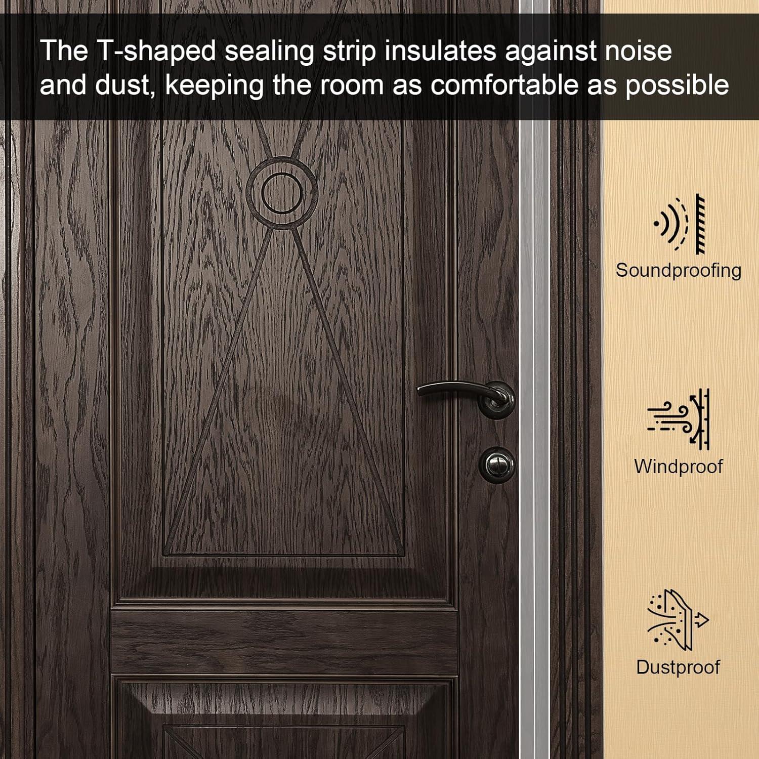 Tira de Sello de Silicona Storystore 6,10m x 5cm para Puertas