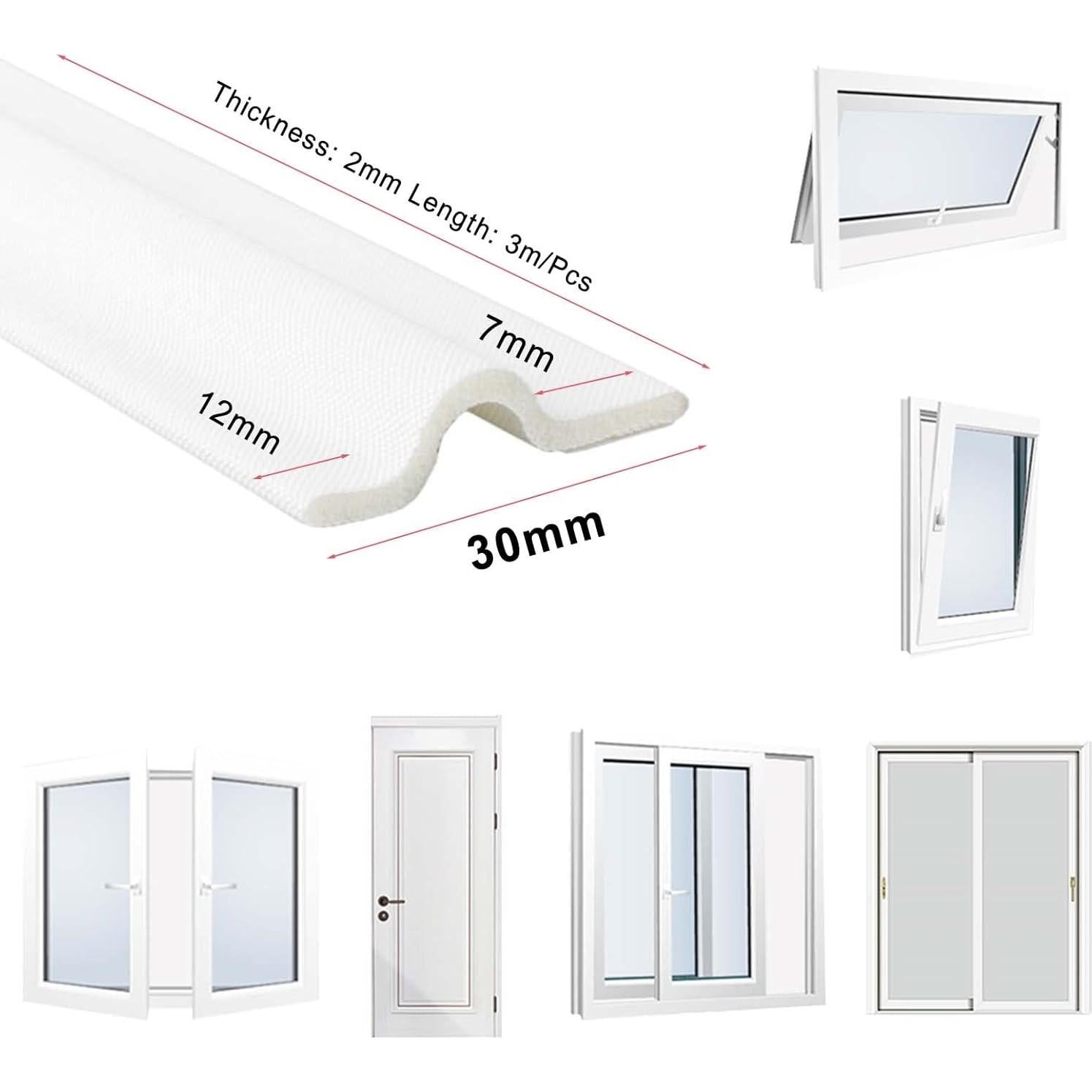 Tapon de Draft Autoadhesivo Cuysfead 196 cm Blanco