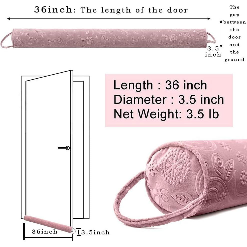 Tope de Draft DreamQuil 91 cm Rosa Aislante Removible