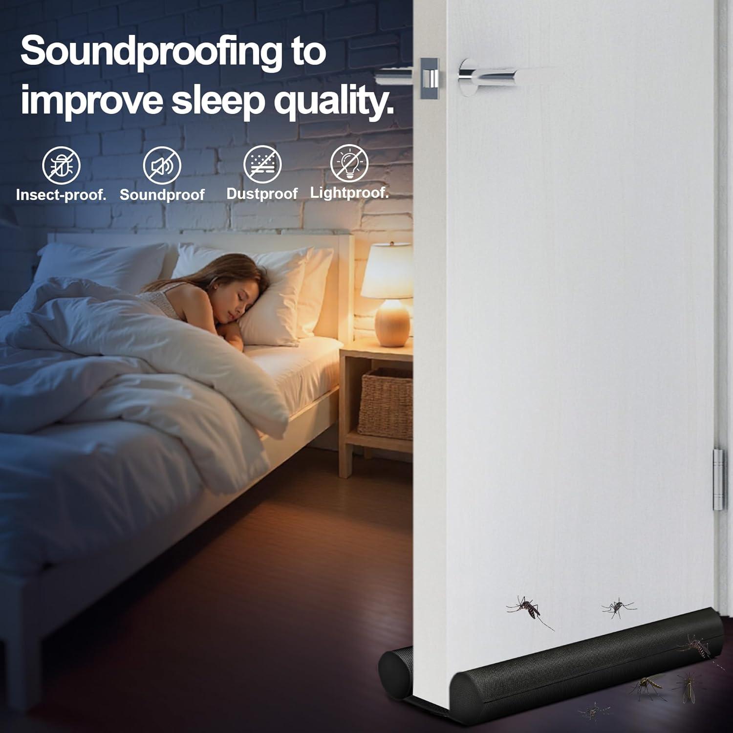 Tapón de Corrientes para Puerta 2 Pack Ajustable 76-91 cm