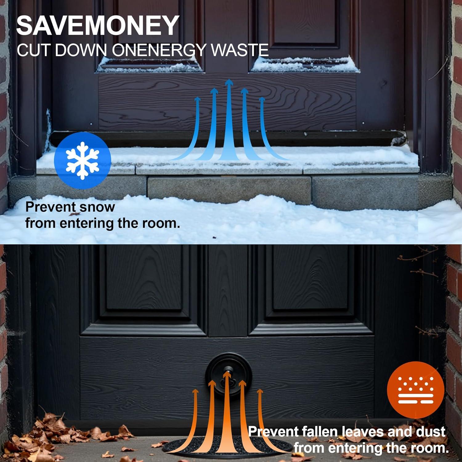 Tapón de Corrientes para Puerta 2 Pack Ajustable 76-91 cm