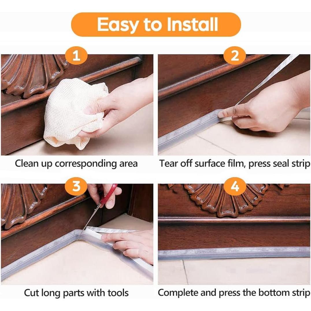 Cinta de Sellado de Silicona Bruiefpap 20 pies 25mm Transparente