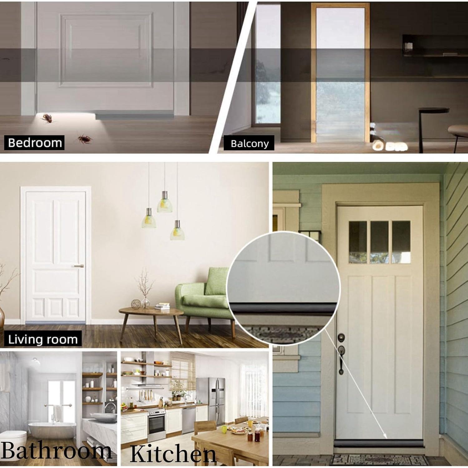 Barrera de Corrientes de Aire CozyCove 99 cm Blanco - Sellado Eficiente