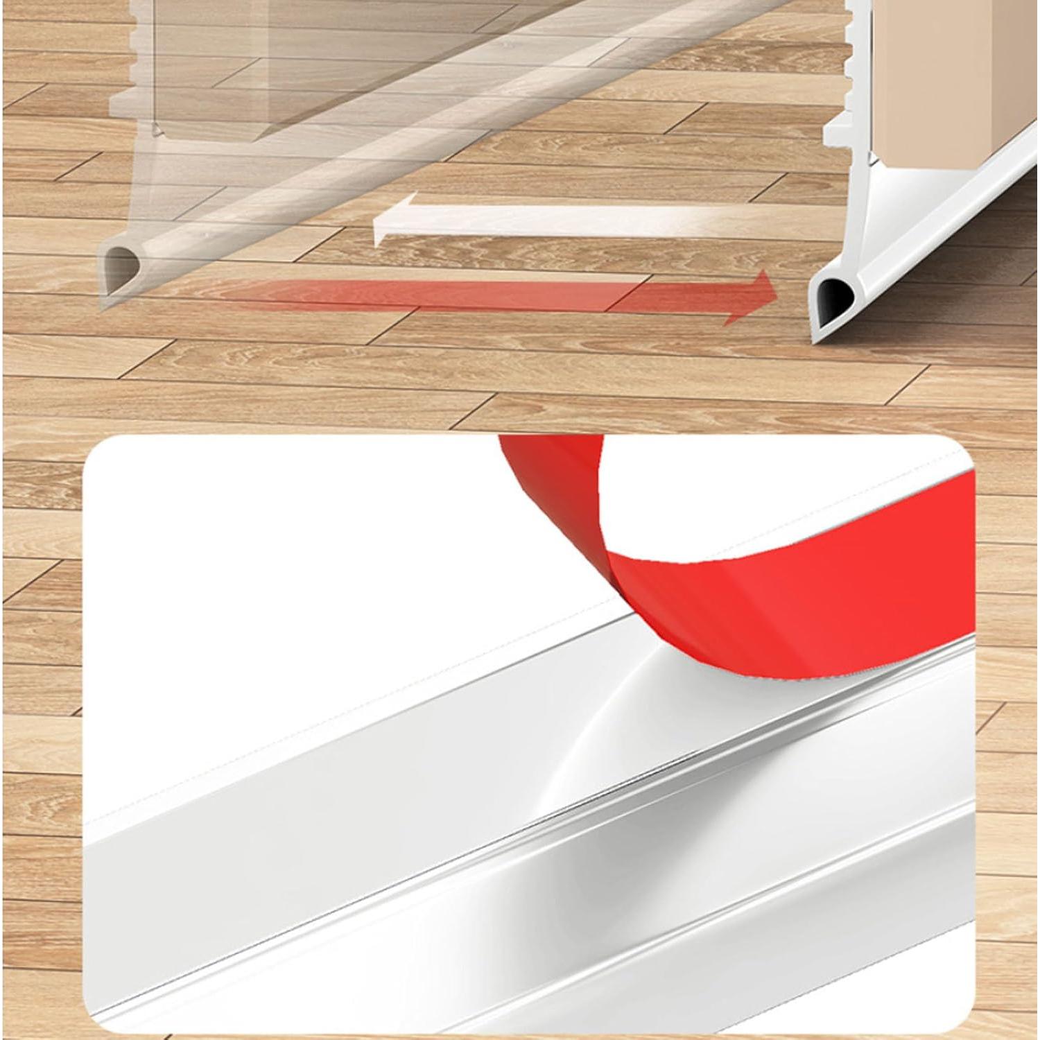 Barrera de Corrientes de Aire CozyCove 99 cm Blanco - Sellado Eficiente