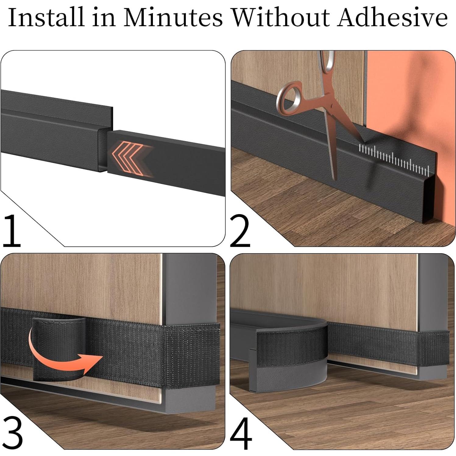 Tapón de Draft JUJIBL para Puerta 91 cm Aislante Sonido Luz