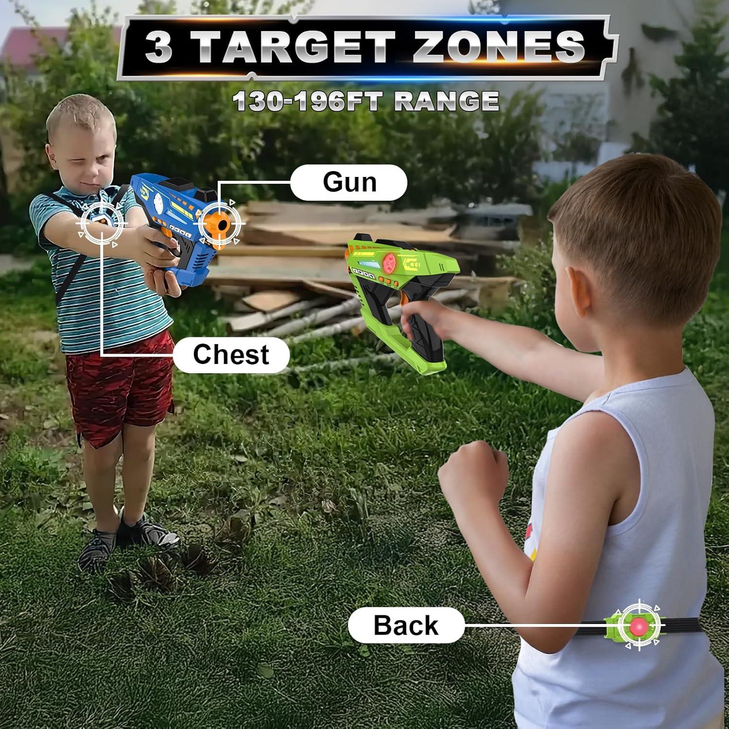 Set de 2 Pistolas Laser Tag CheerCrew Recargables 1,20 kg