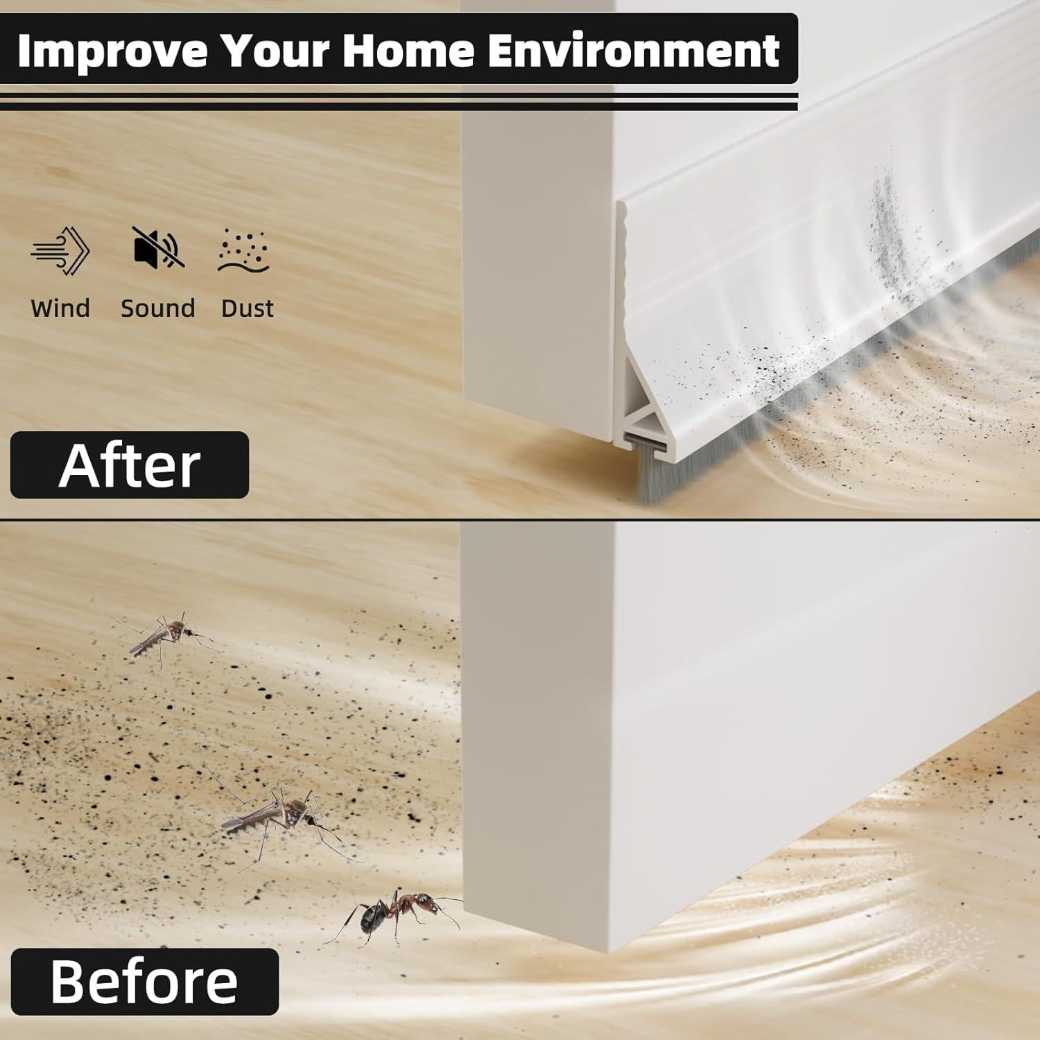 Tapón de Corrientes de Aire ESUFEIR 39x5.58cm Blanco