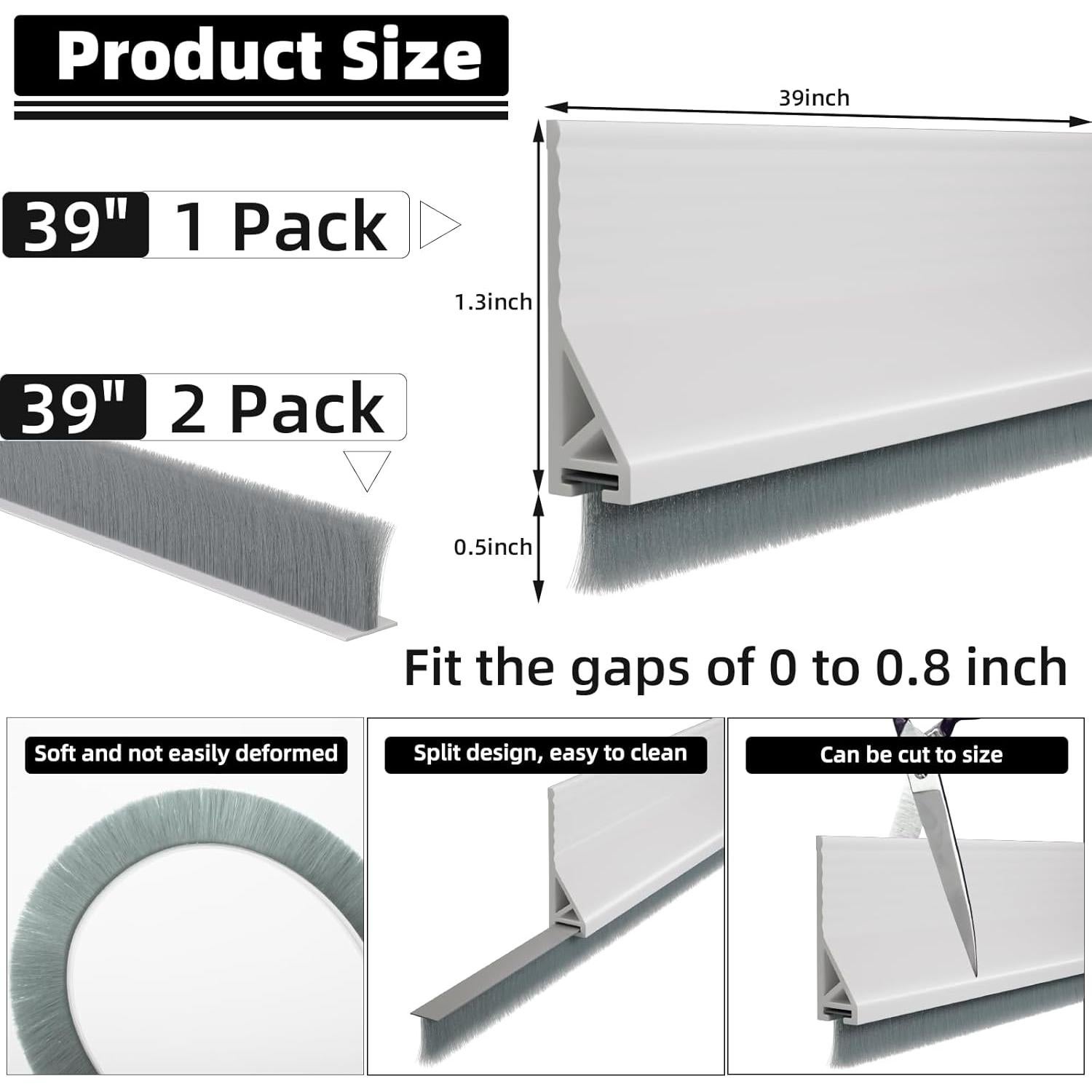 Tapón de Corrientes de Aire ESUFEIR 39x5.58cm Blanco