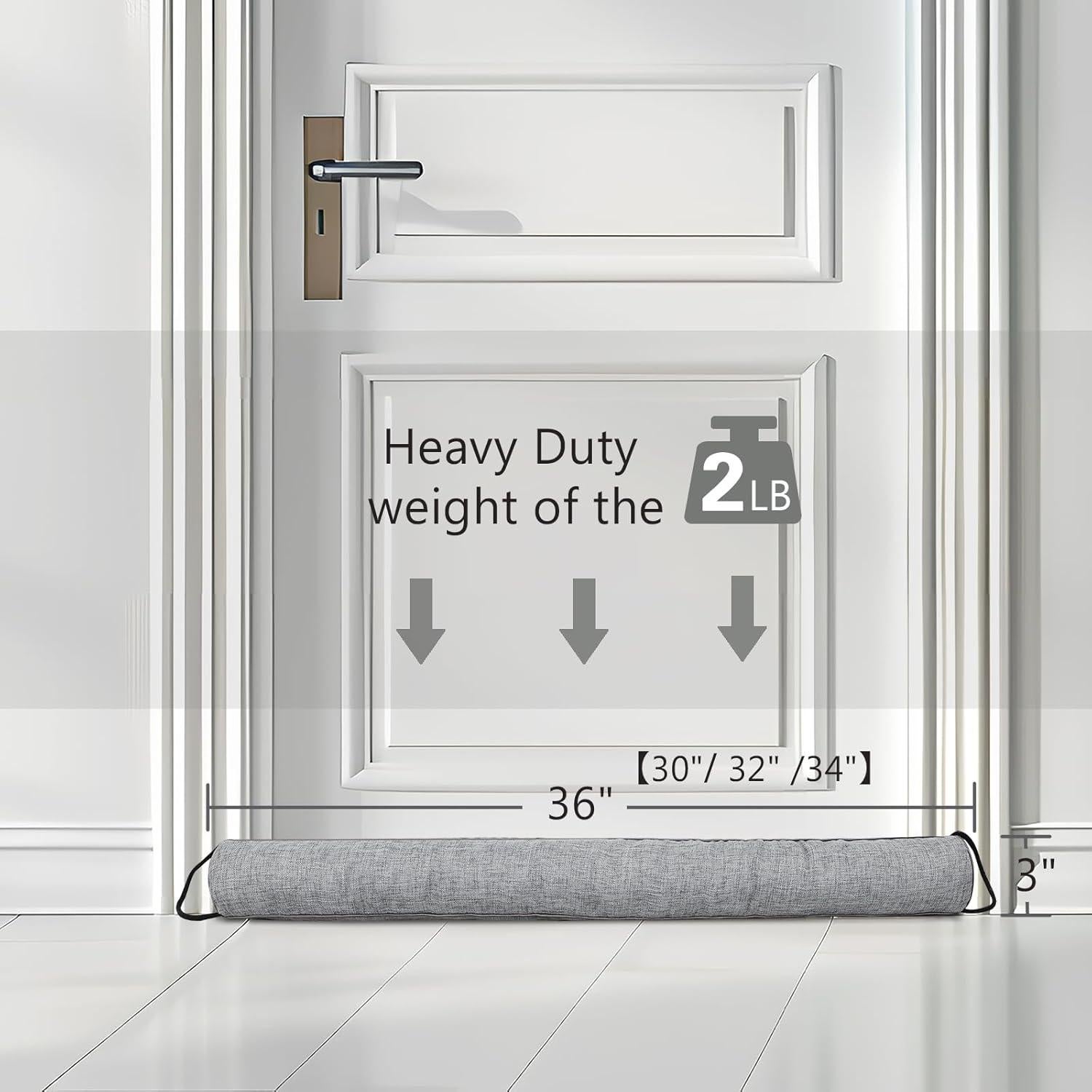 Tapón para Corrientes de Aire Singinglory 76 cm Gris