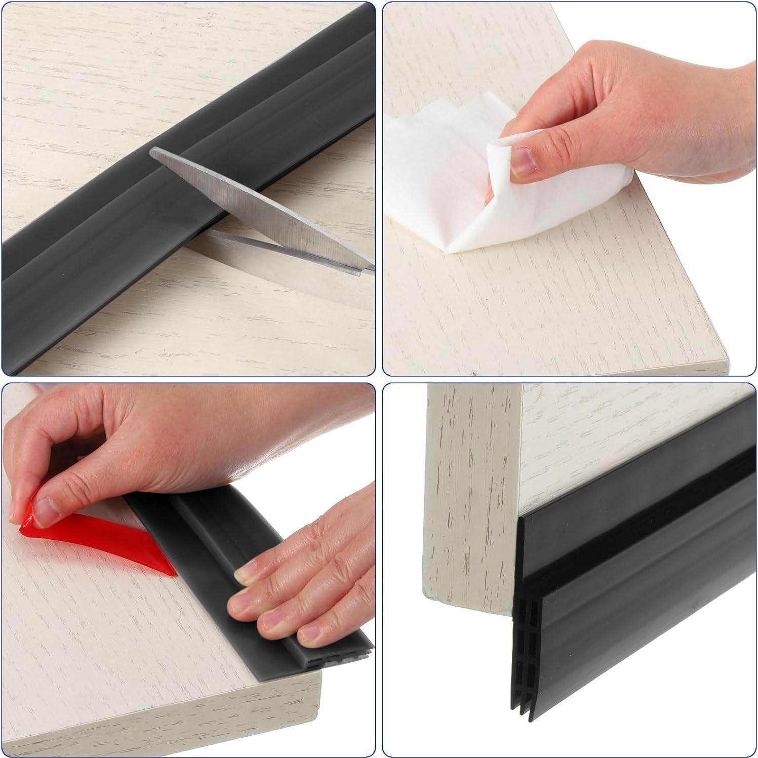 Tapón de Draft uxcell 100x5.8cm Blanco para Puerta