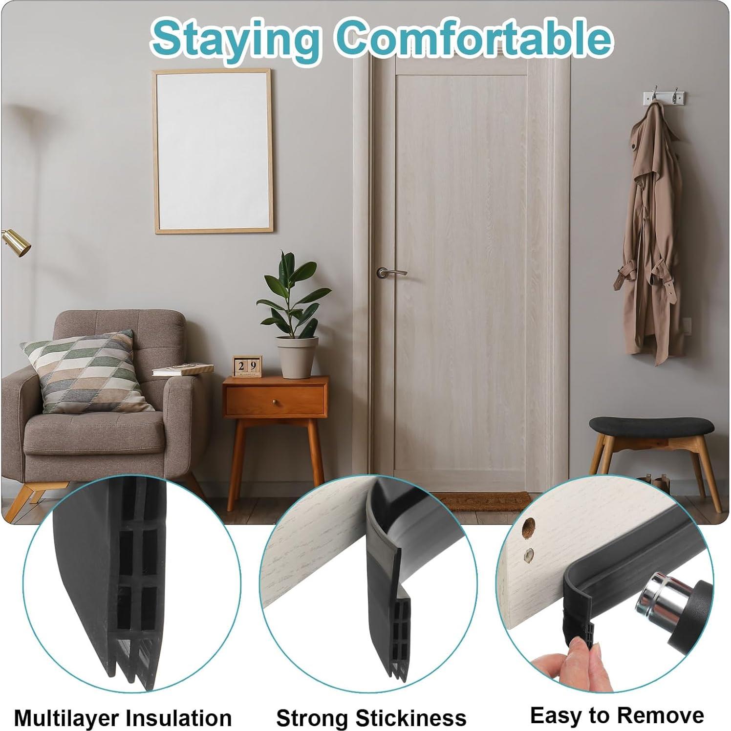 Tapón de Draft uxcell 100x5.8cm Blanco para Puerta