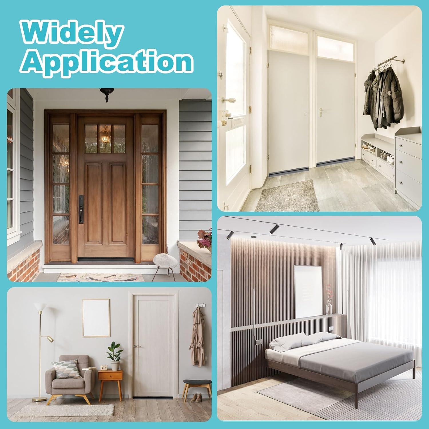 Tapón de Draft uxcell 100x5.8cm Blanco para Puerta