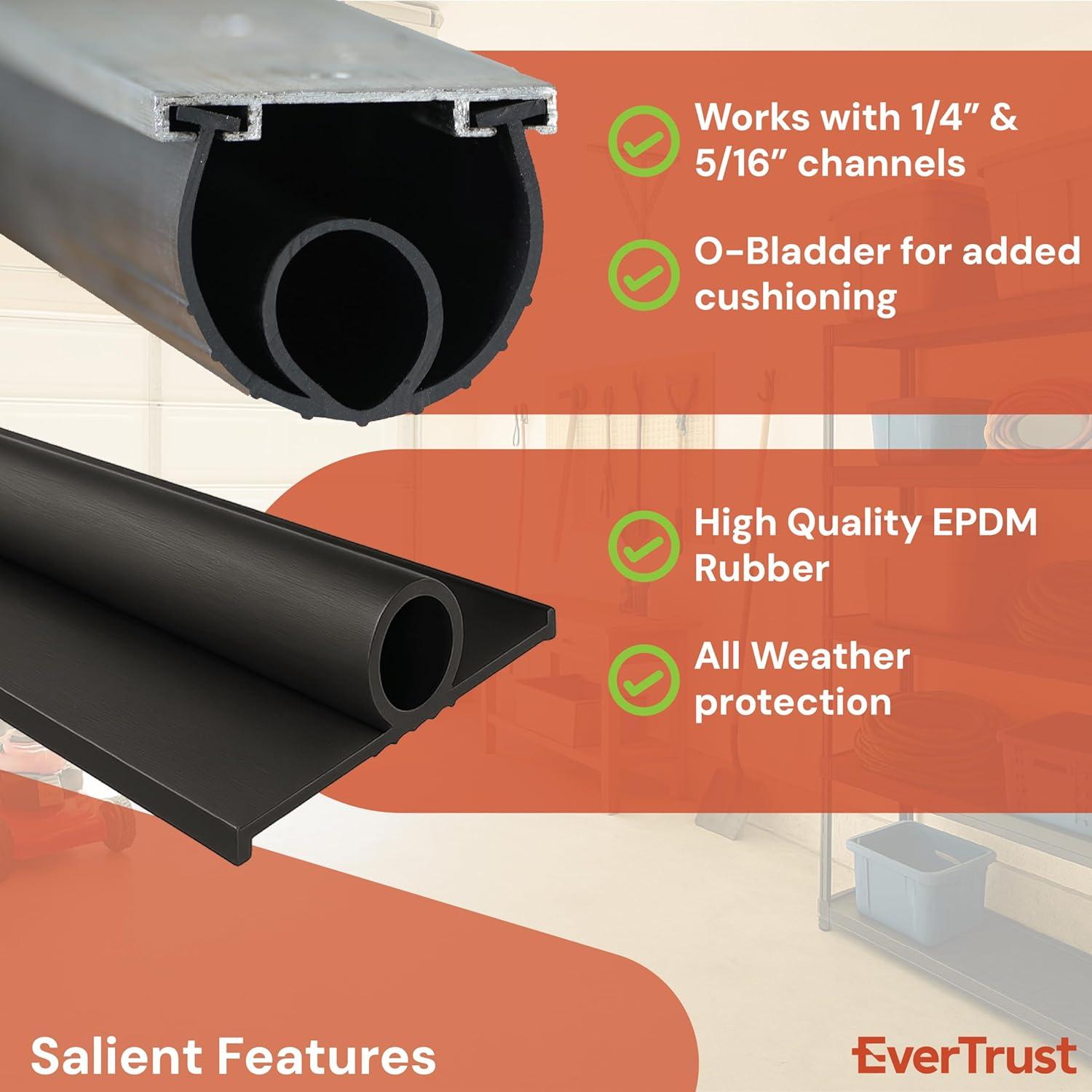 Sello Inferior de Puerta de Garaje EverTrust 6,10 m Goma EPDM