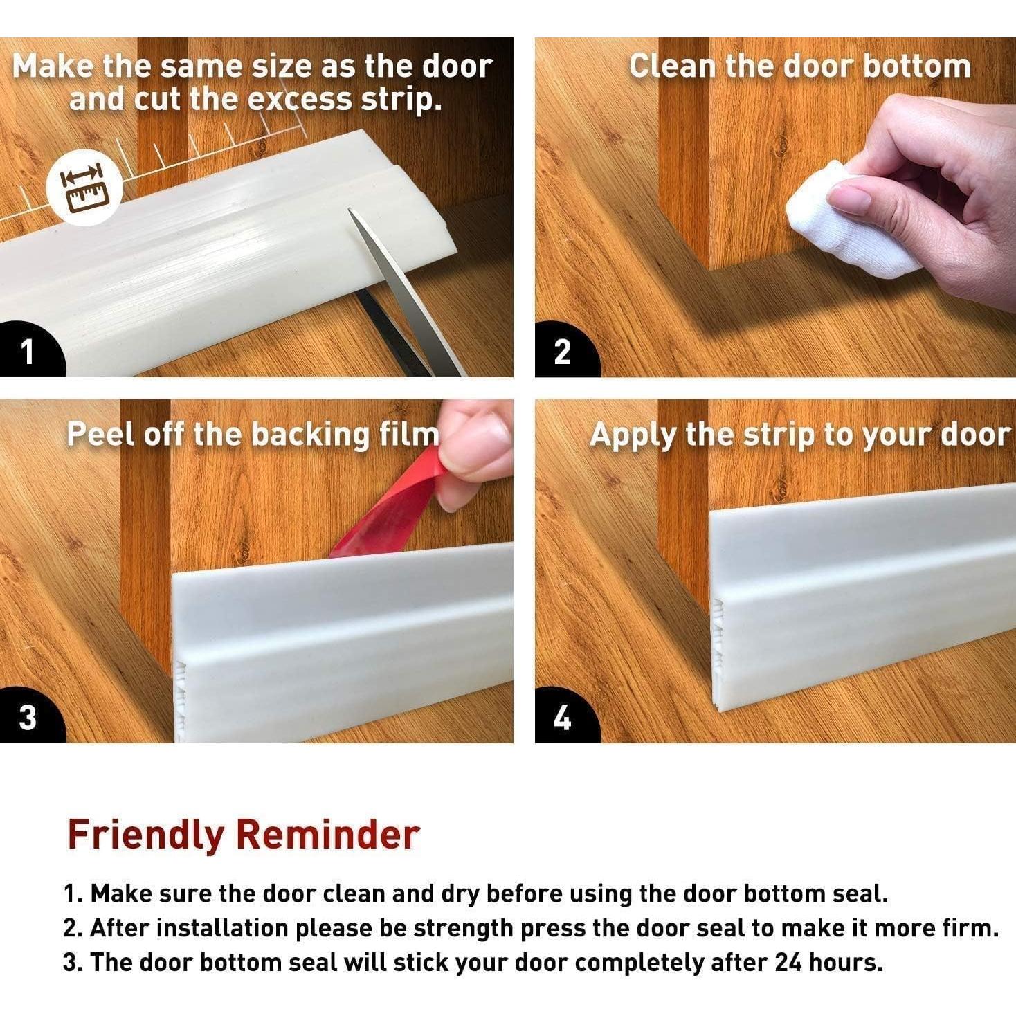 2 Piezas Tapones de Draft Silicona KZE 99 cm Aislantes