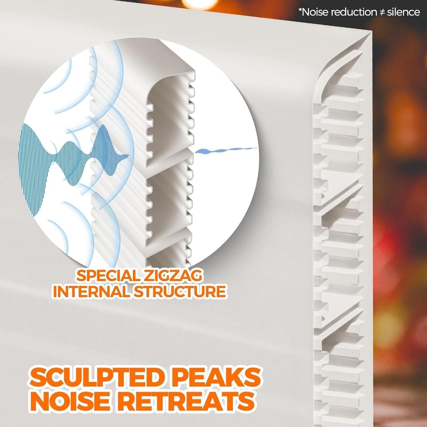 2 Piezas Tapones de Draft Silicona KZE 99 cm Aislantes