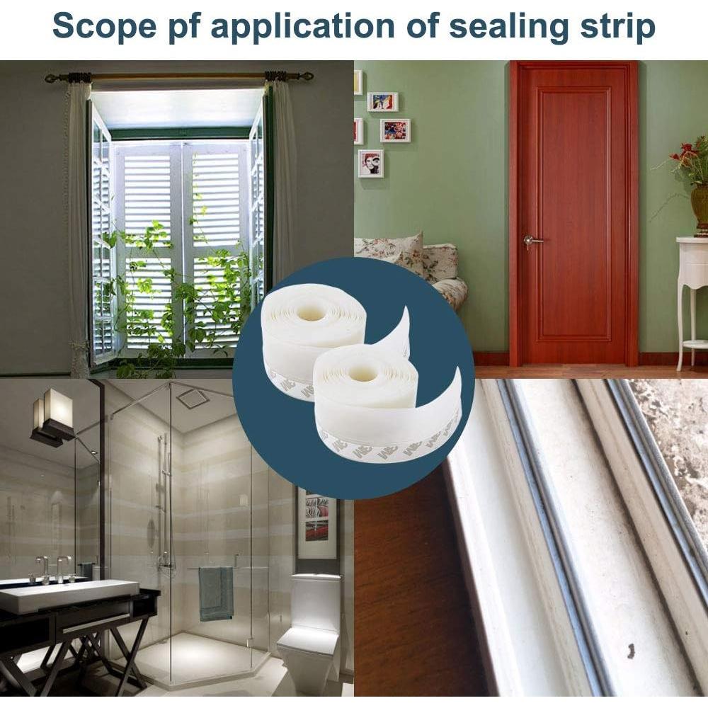 Tira de Sellado de Silicona Gooswexmzl 10M 45mm Transparente