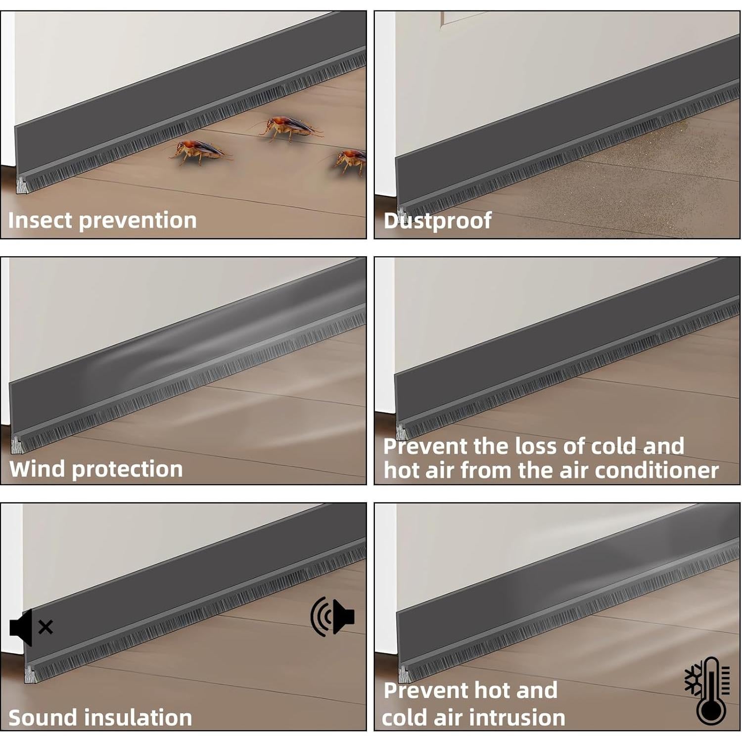 Barrera de Puerta Ubitree 100 cm Aislante Polvo/Ruido/Aire