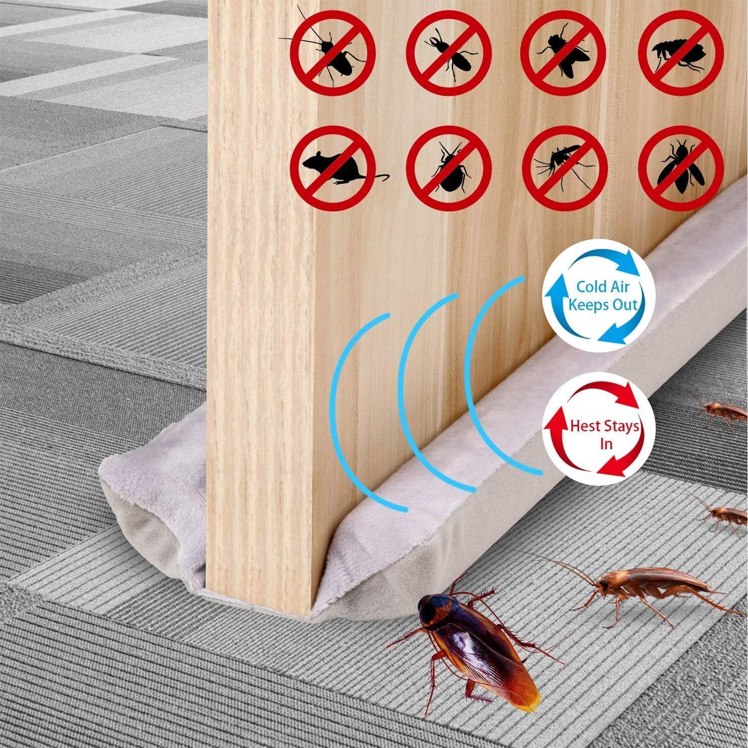 Detenedor de Corrientes de Aire Emoly Ajustable 32-38 Pulgadas Blanco