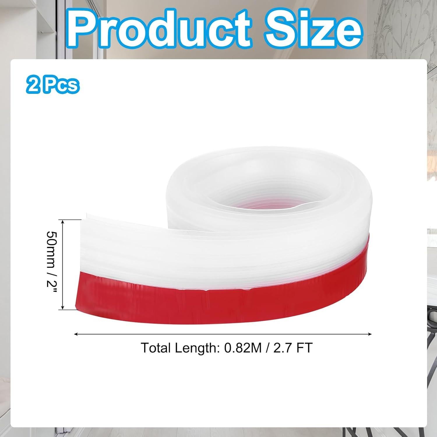 Tiras de Silicona Aislantes PATIKIL 2.7m Transparentes 2 Unidades