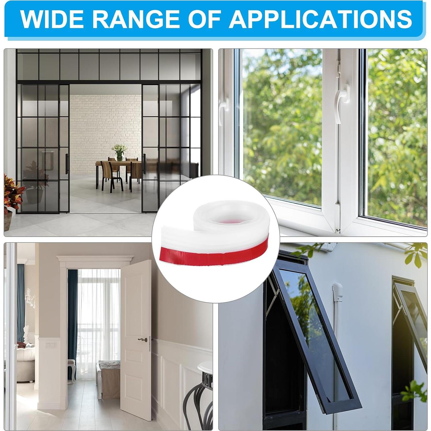 Tiras de Silicona Aislantes PATIKIL 2.7m Transparentes 2 Unidades