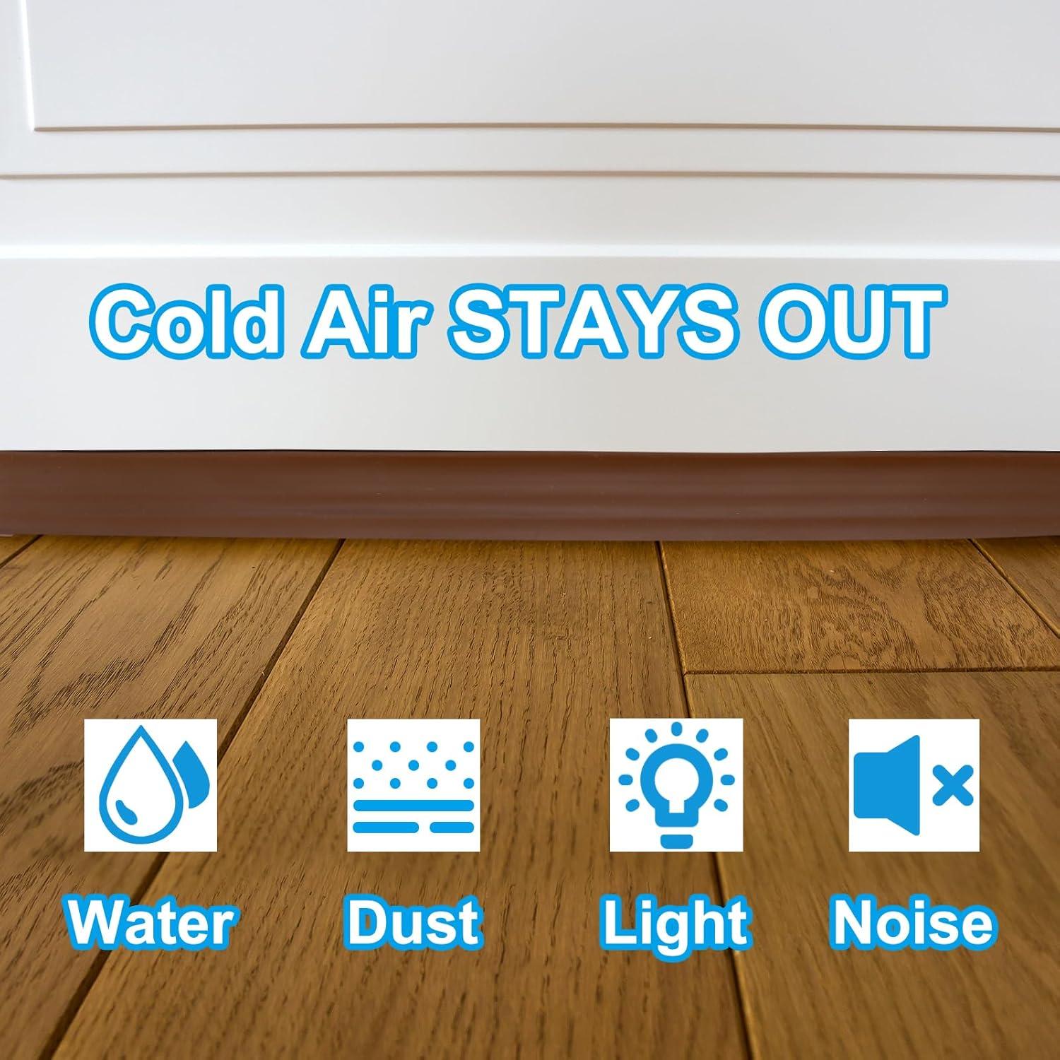 Tapón de Corrientes de Aire PATIKIL 2 Tiras Silicona 1M