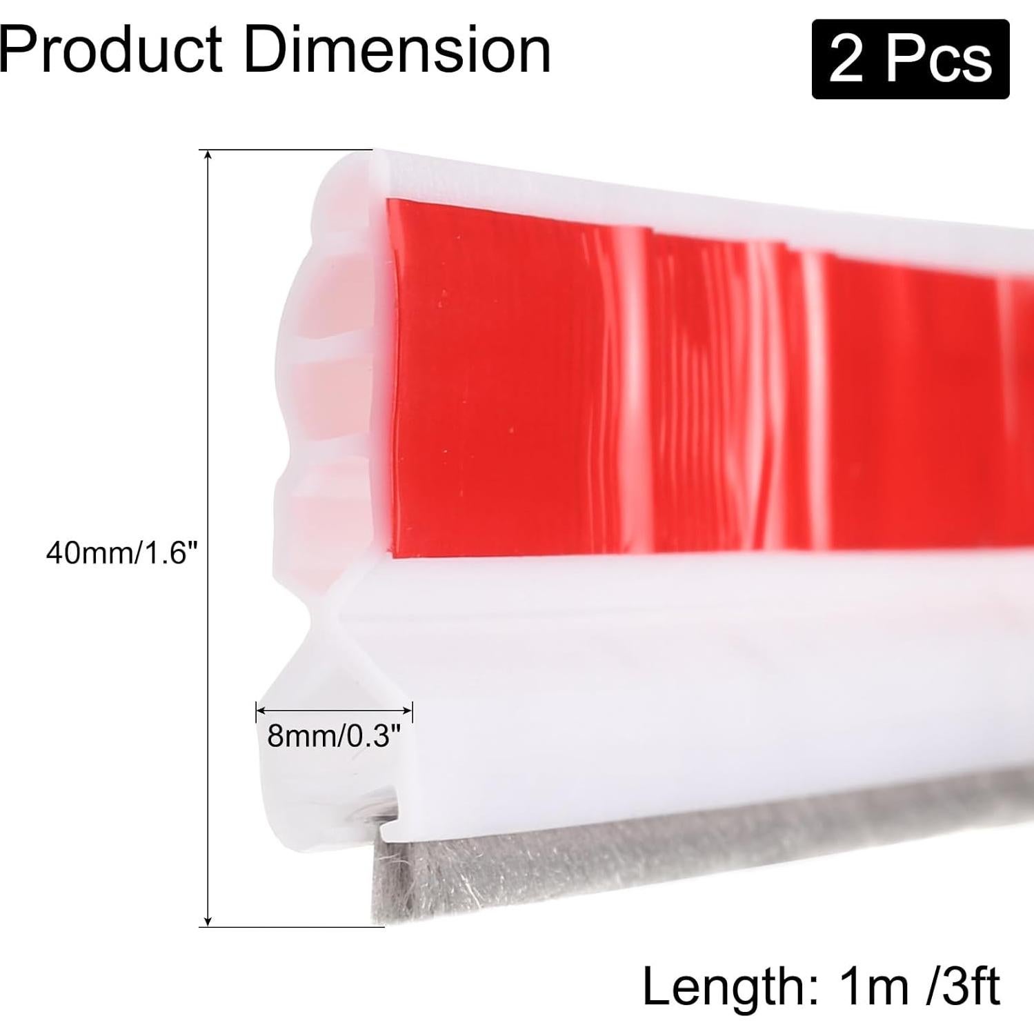 Barrera Adhesiva para Puerta uxcell 1m Blanco - Sello Inferior