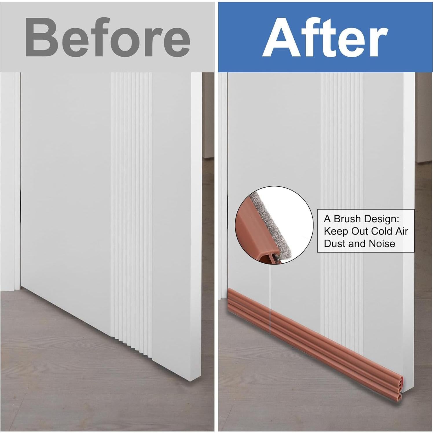 Barrera Adhesiva para Puerta uxcell 1m Blanco - Sello Inferior