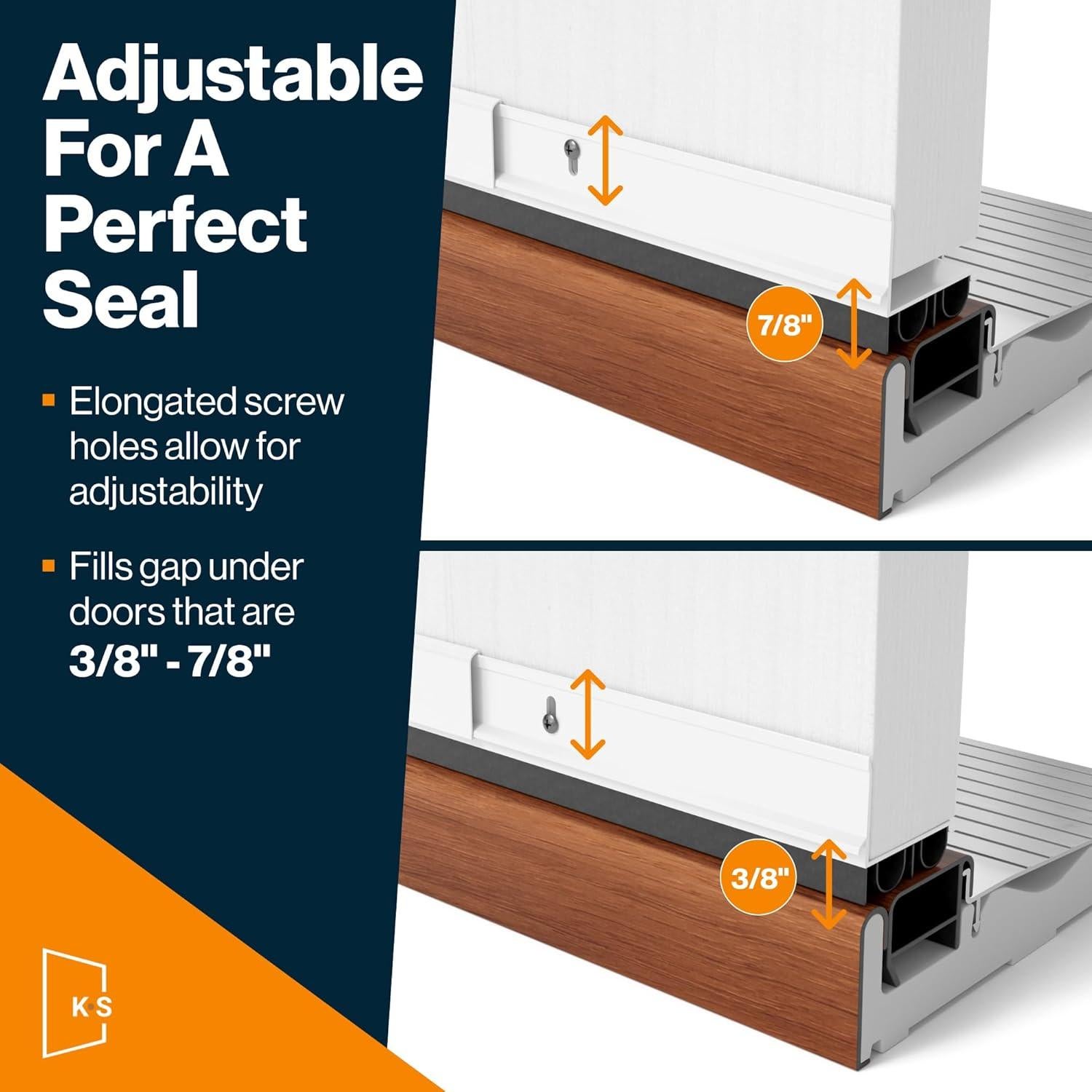 Barrera de Puerta Doble Ajustable KS Hardware 91,44 cm 2 pk