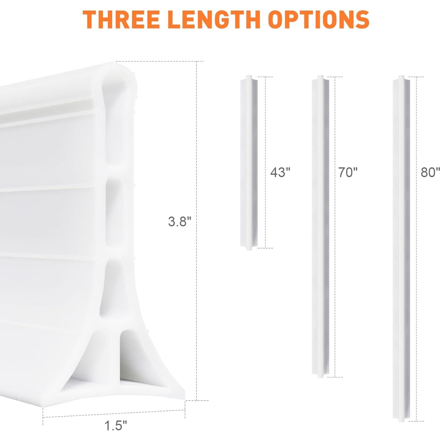 Dique de Agua Colapsable CGNiONE 109 cm para Ducha