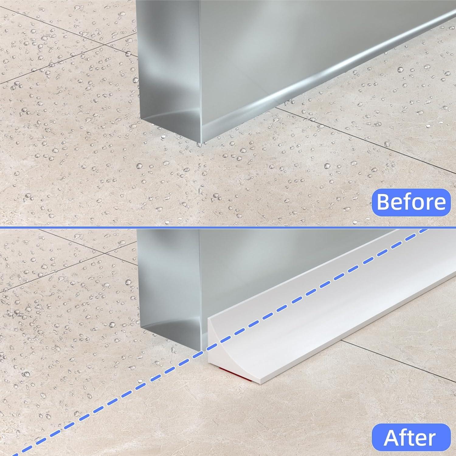 Umbral de Ducha KAYLEINSTER 99 cm Silicona Transparente