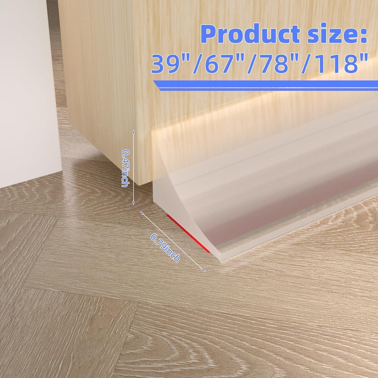 Umbral de Ducha KAYLEINSTER 99 cm Silicona Transparente