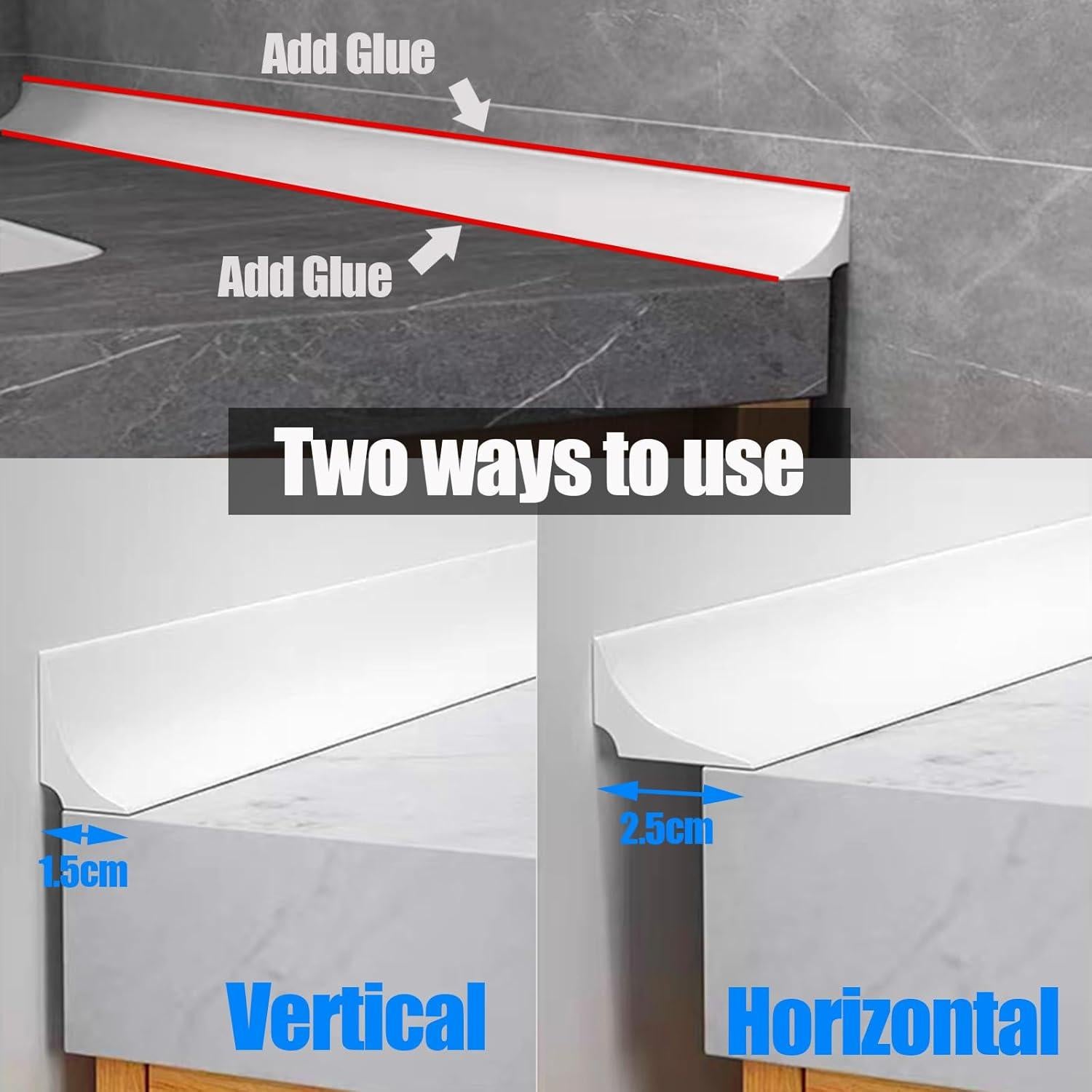 Barrera de Agua WOLAIYE 1m Silicona Impermeable Ducha