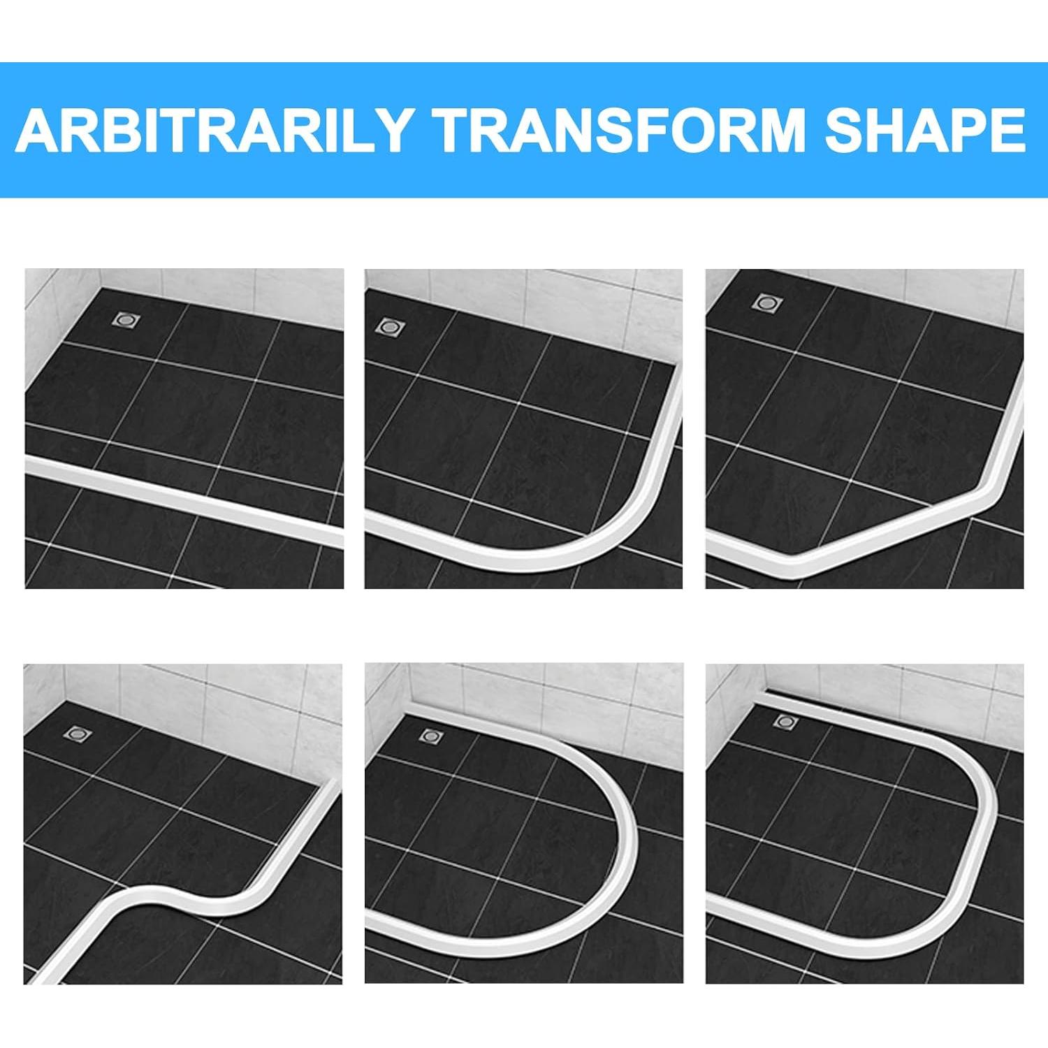 Dique de Ducha Plegable Duzzy 170 cm Blanco Accesible