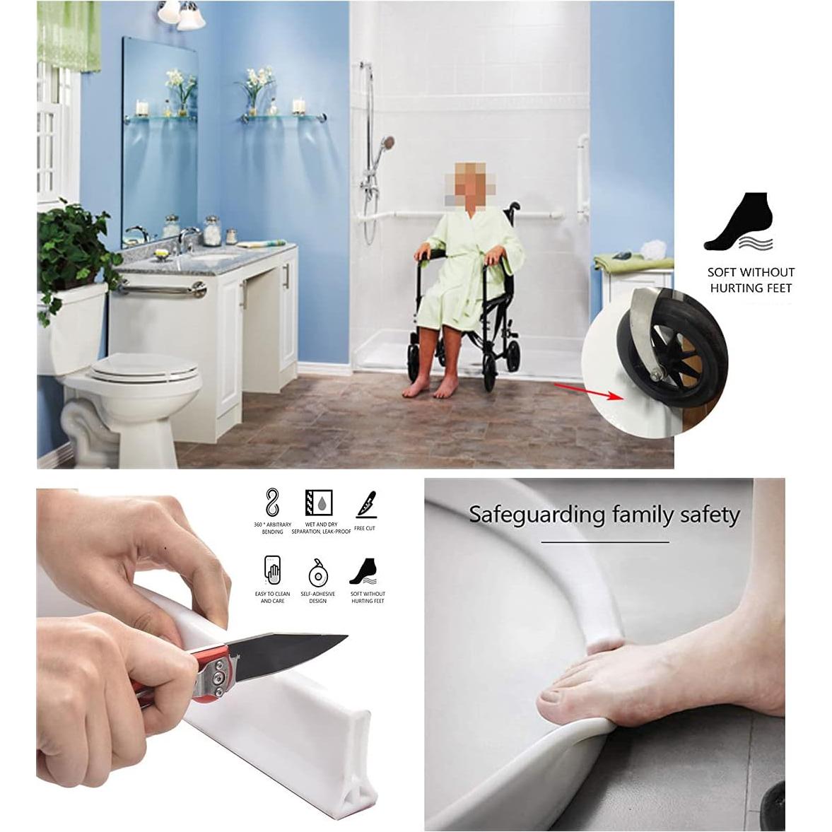 Guardián de Salpicaduras de Agua Ynotus 149.86 cm Blanco