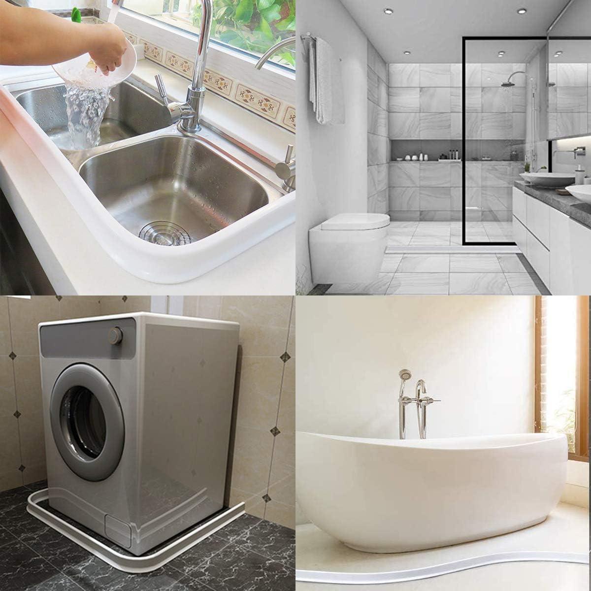 Guardián de Salpicaduras de Agua Ynotus 149.86 cm Blanco