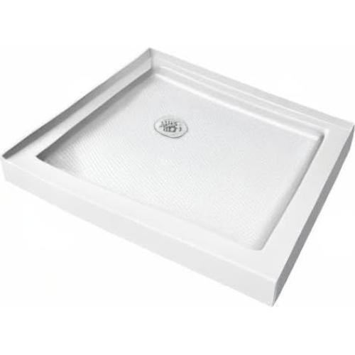 Base de Ducha DreamLine SlimLine 91x91 cm Doble Umbral Blanco