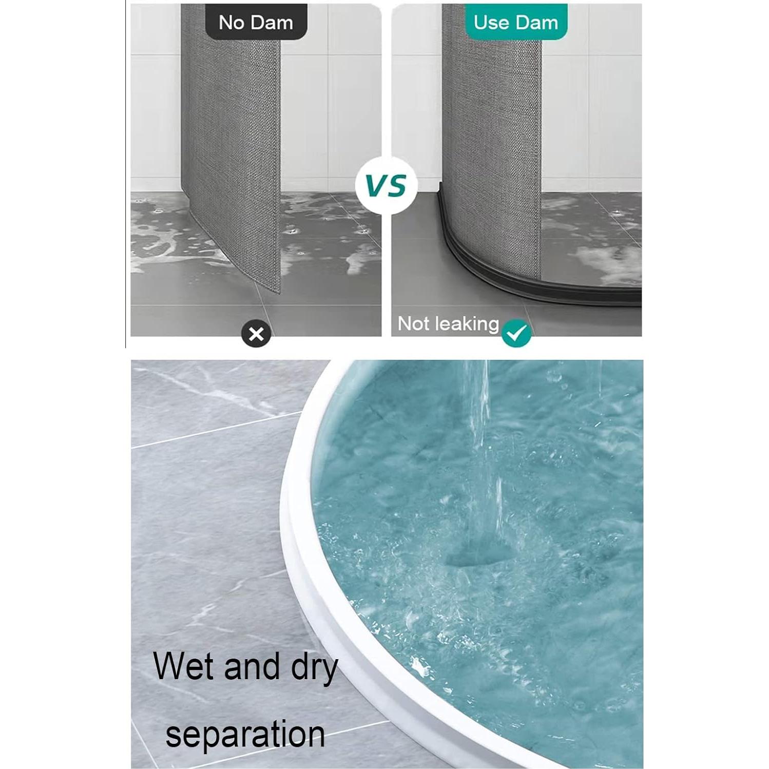 Barrera de Ducha Plegable Ynotus 67" x 3" Alta Blanca