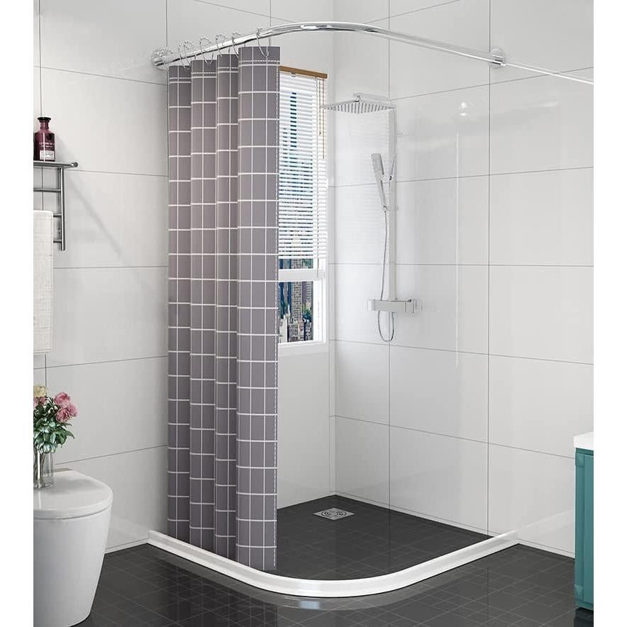 Barrera de Ducha Plegable Ynotus 67" x 3" Alta Blanca