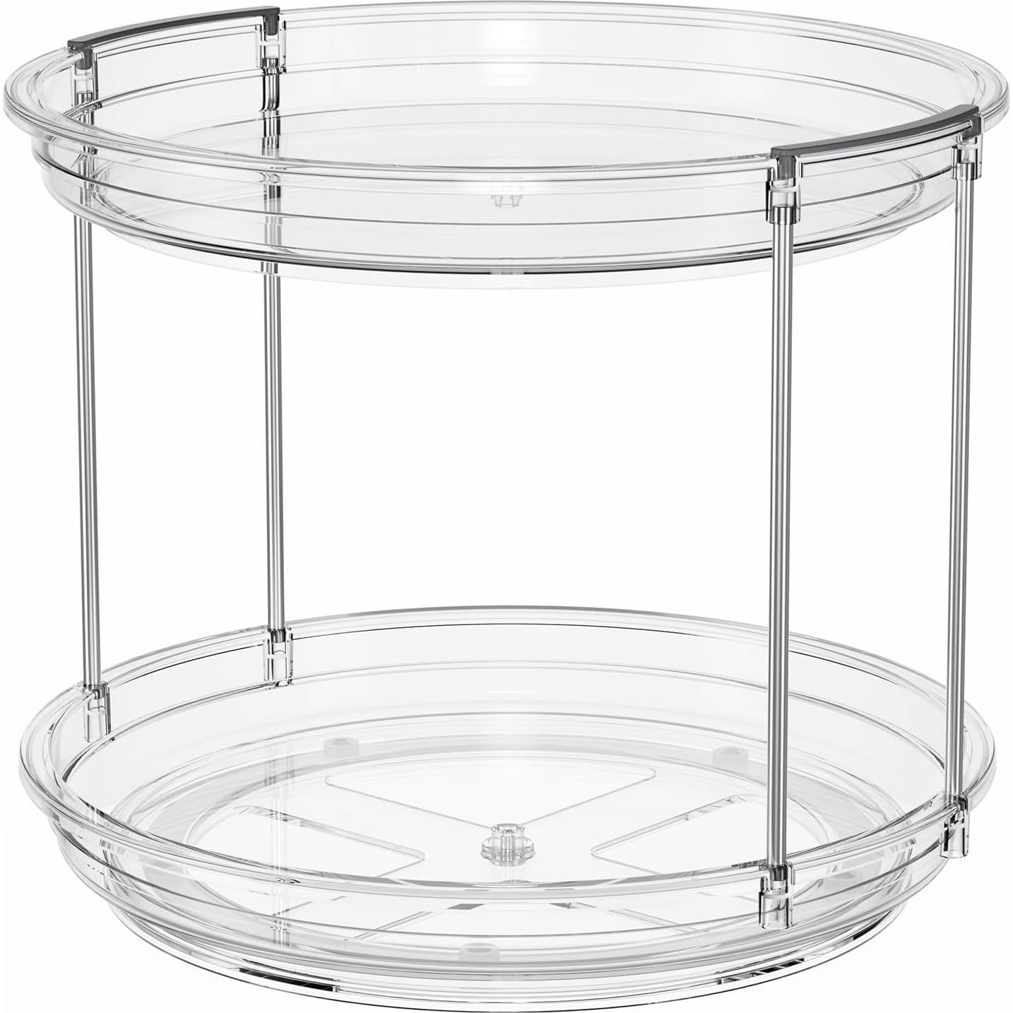 Organizador Giratorio LAMU 2 Niveles 23.5 cm Transparente
