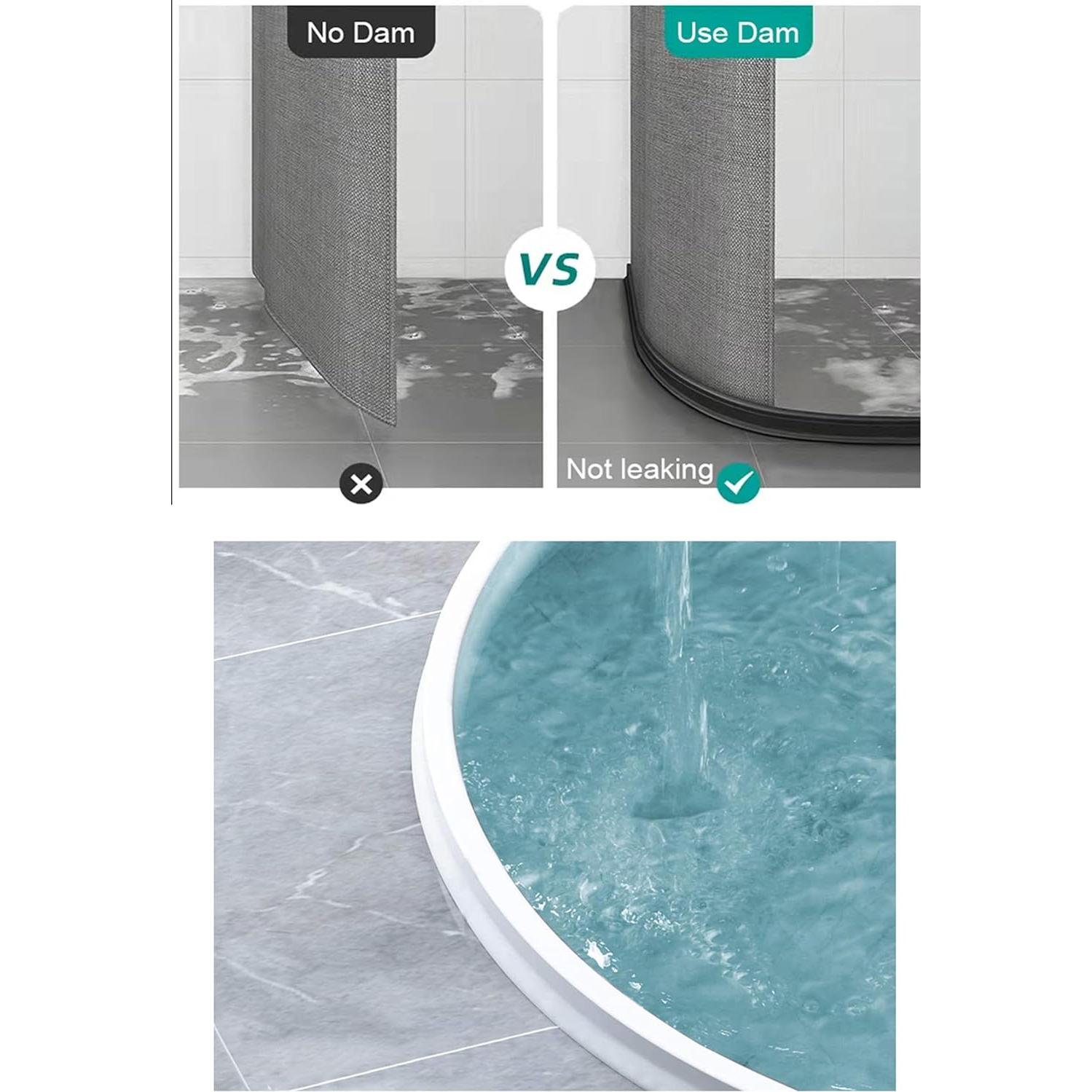 Barrera de agua para ducha Ynotus 59" (149,86 cm) blanca