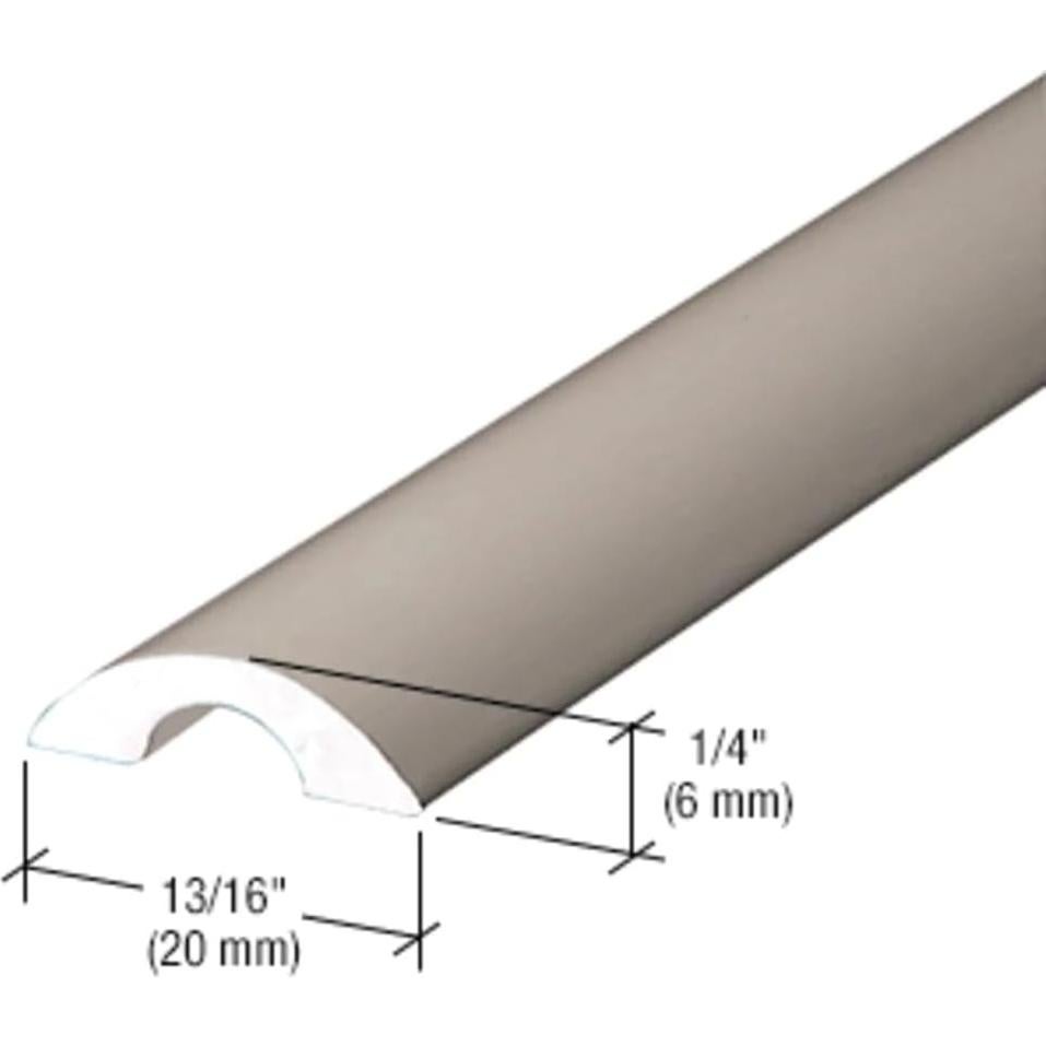 Umbral de Ducha Sin Marco CRL Níquel Cepillado 78,74 cm