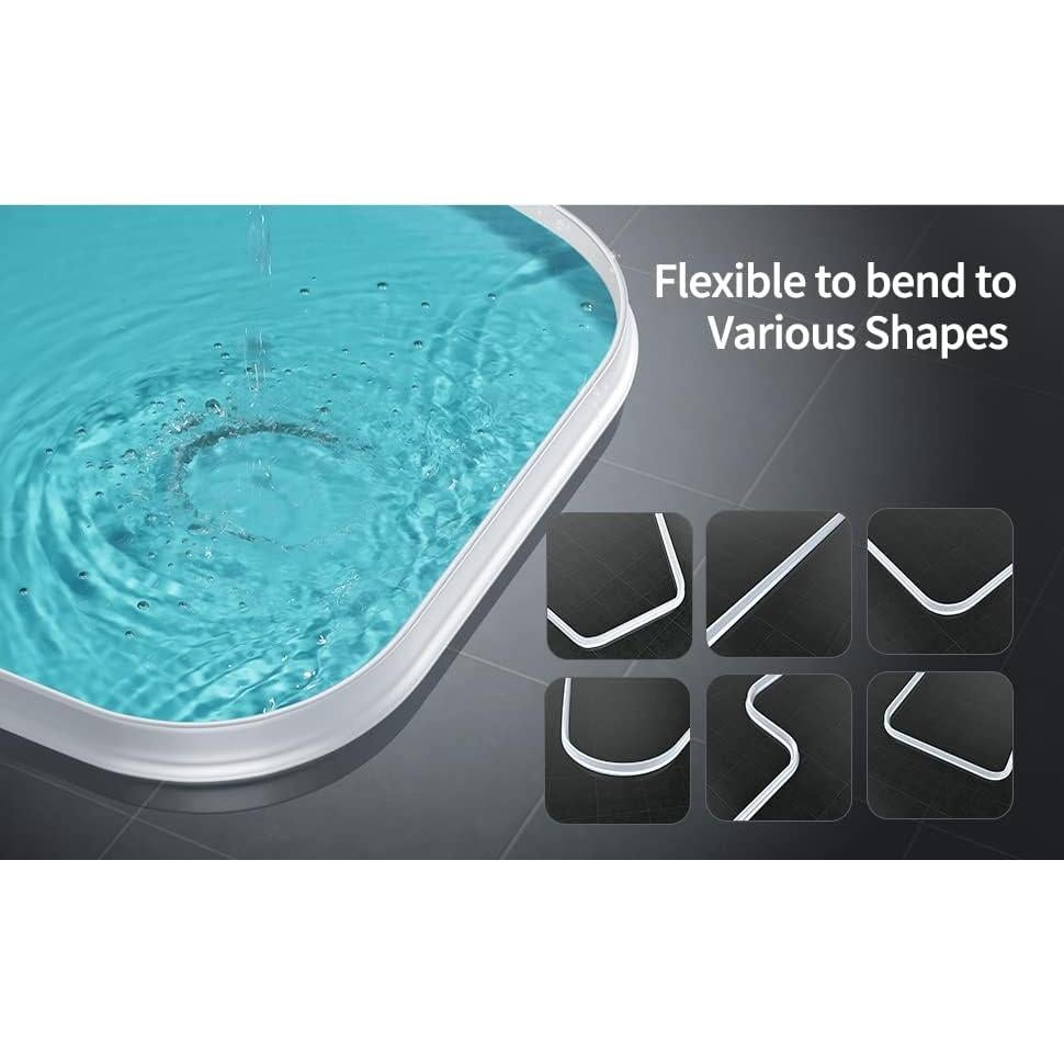 Dique de Agua para Ducha Juzhiya 200 cm Silicona Blanco