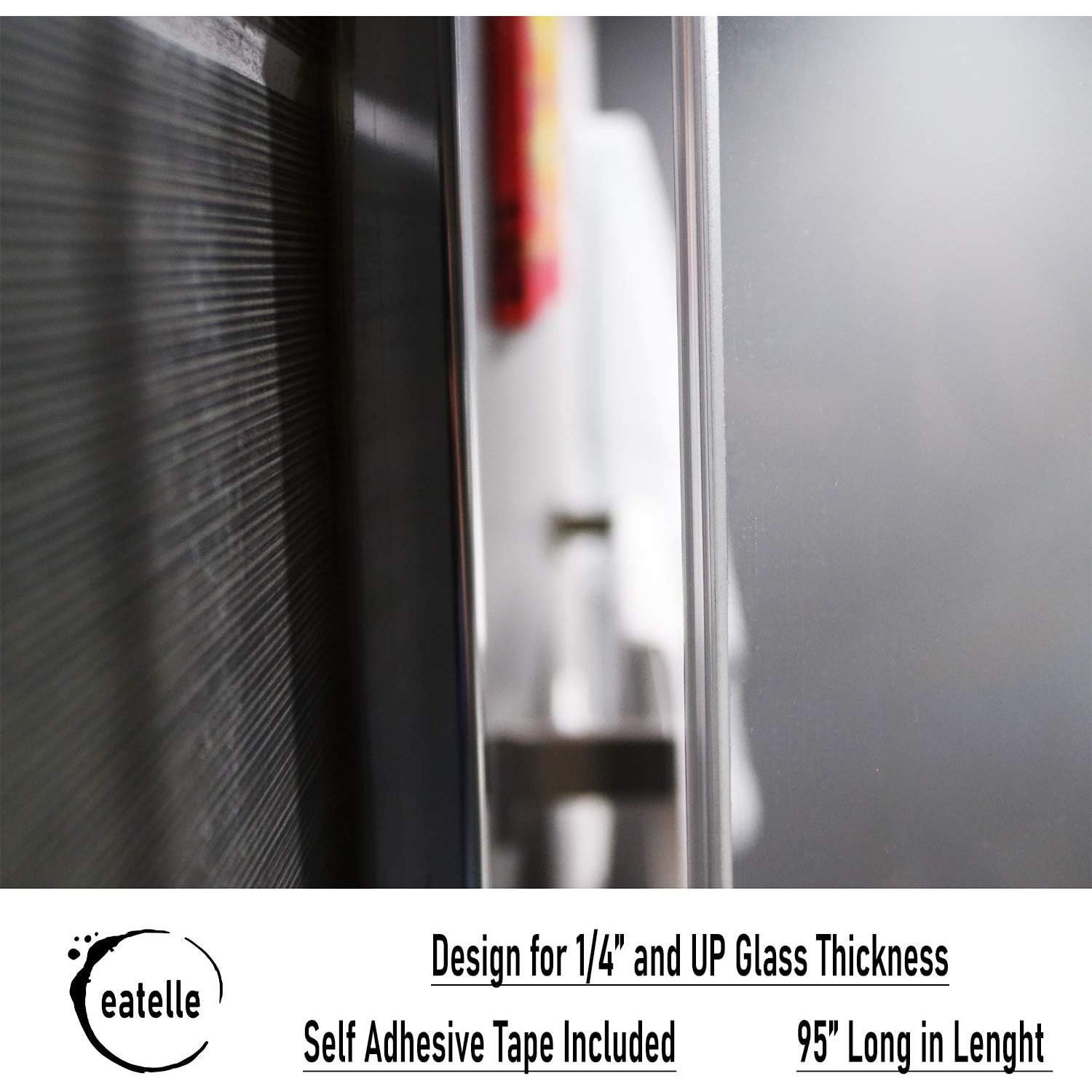 Sello de Puerta de Ducha Eatelle PVC Transparente 241 cm