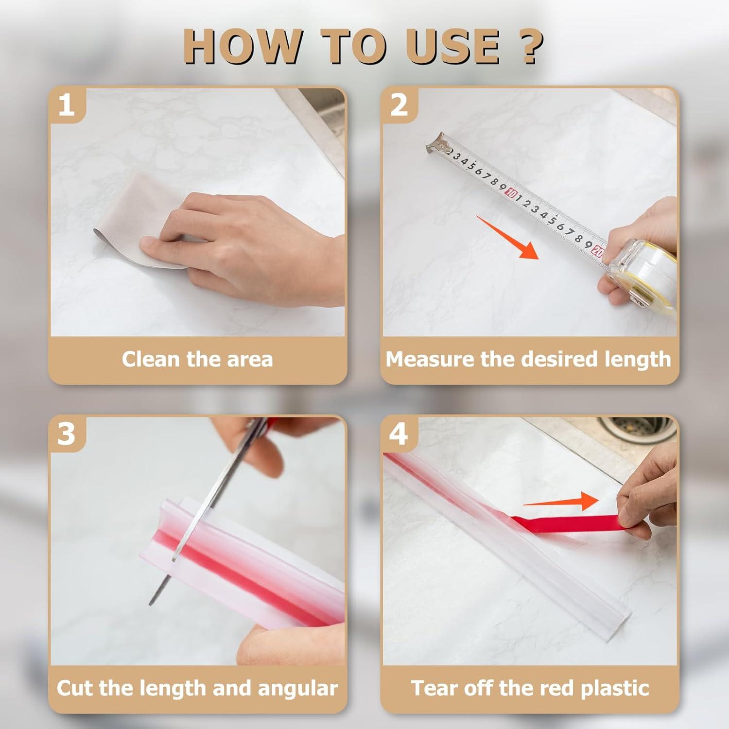 Umbral de Ducha Honitra 70 cm Autoadhesivo Transparente