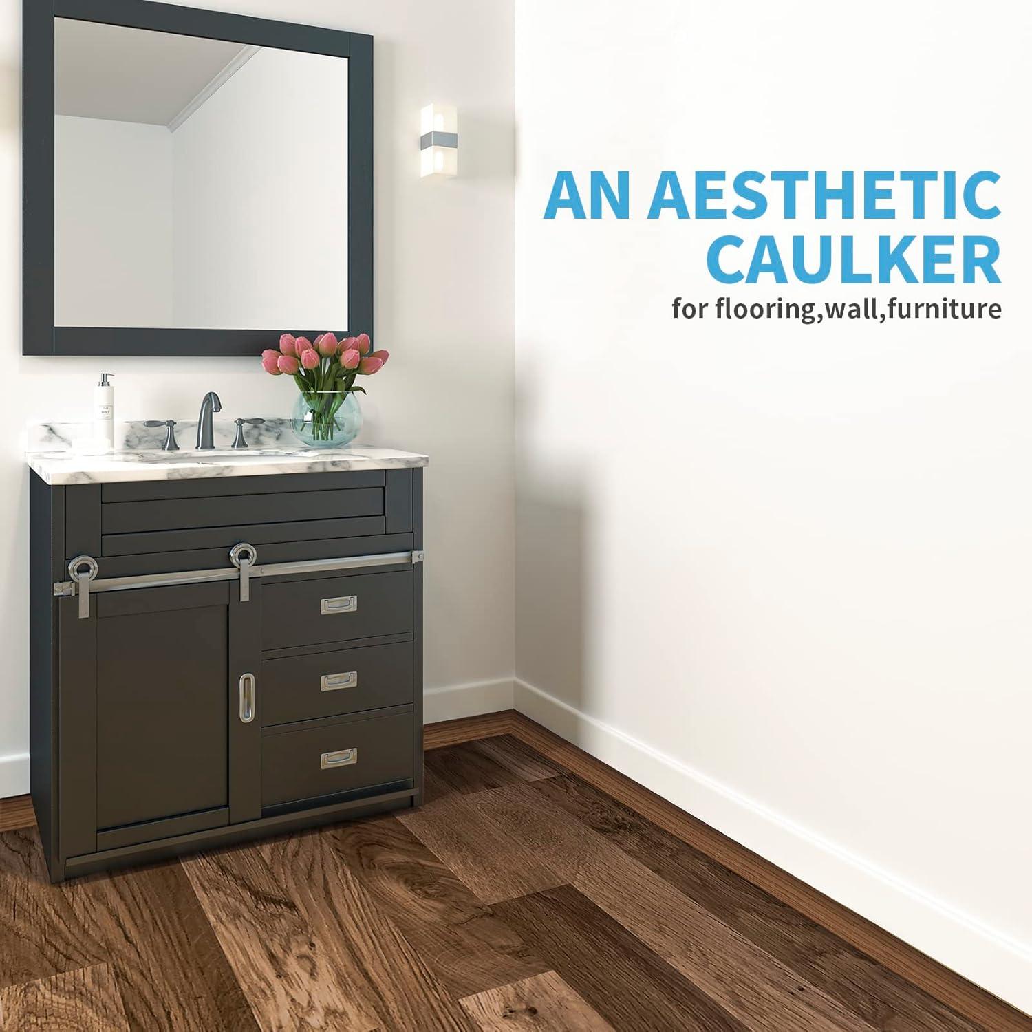 Tira de Transición de Piso Vinilo Art3d 1.57cm x 1.2m Marrón