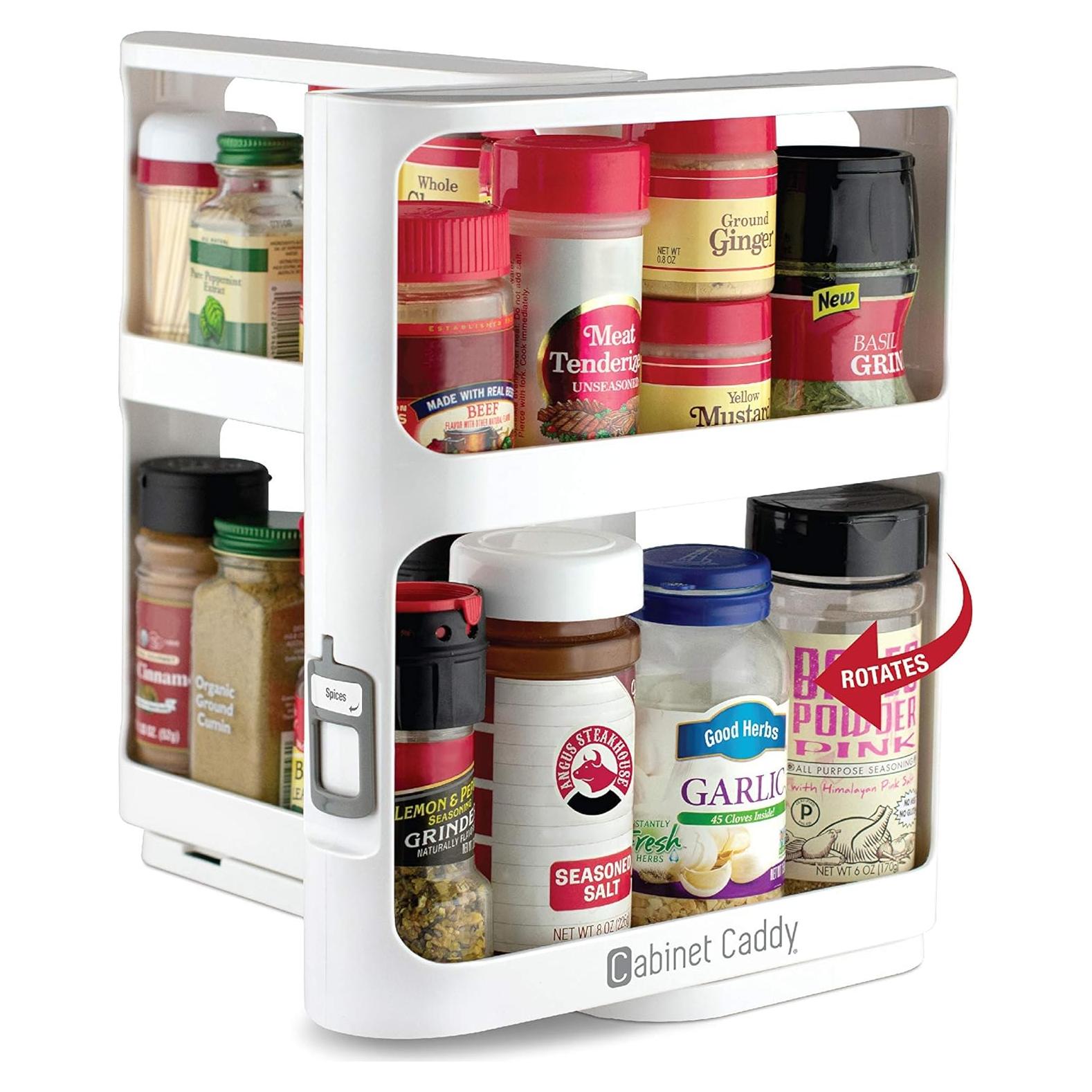 Organizador de Especias Cabinet Caddy - 2 Estantes Modulares